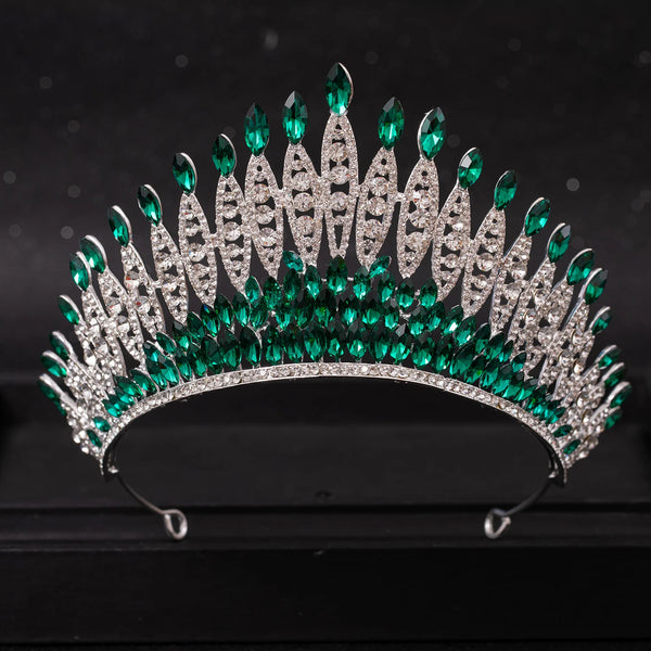 Forseven Baroque Crystal/Rhinestone Tiara
