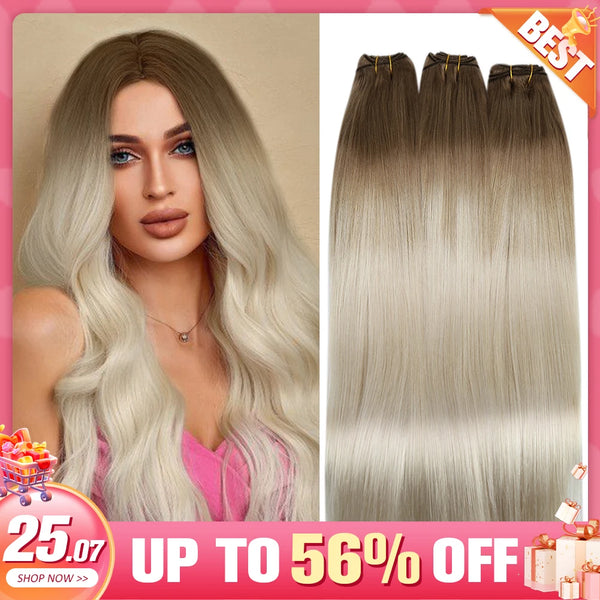 Moresoo Double Wefted Remy Human Hair Bundles