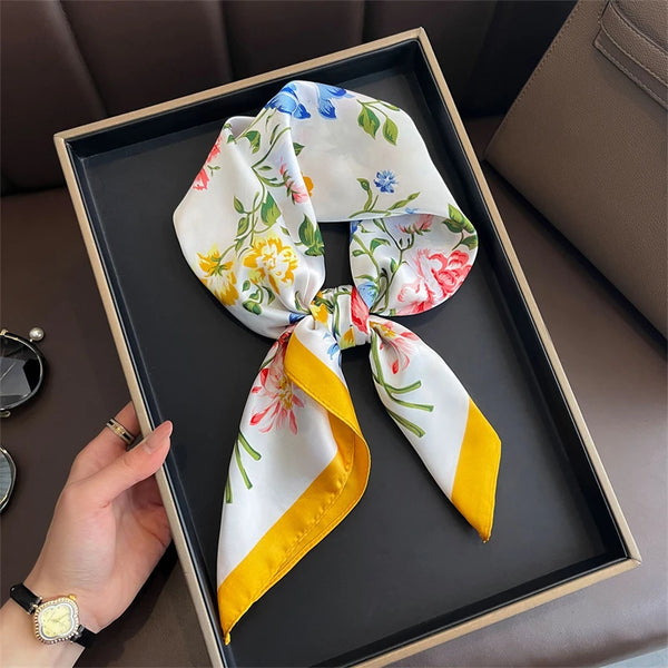 Bohemian Style Print Luxury Silk Scarf