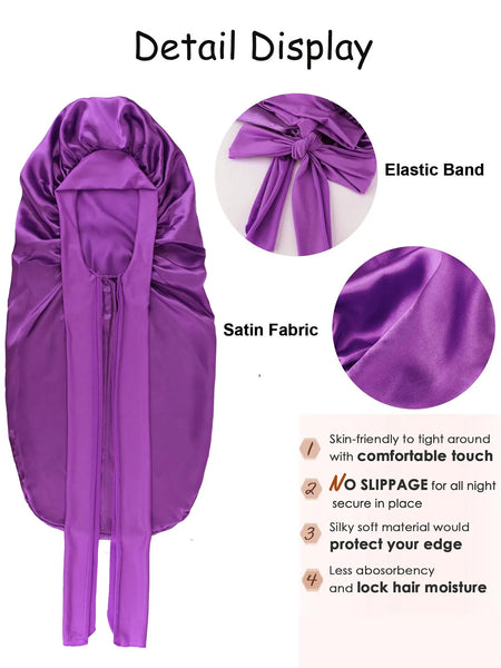 X-Long Satin Bow Nightcap
