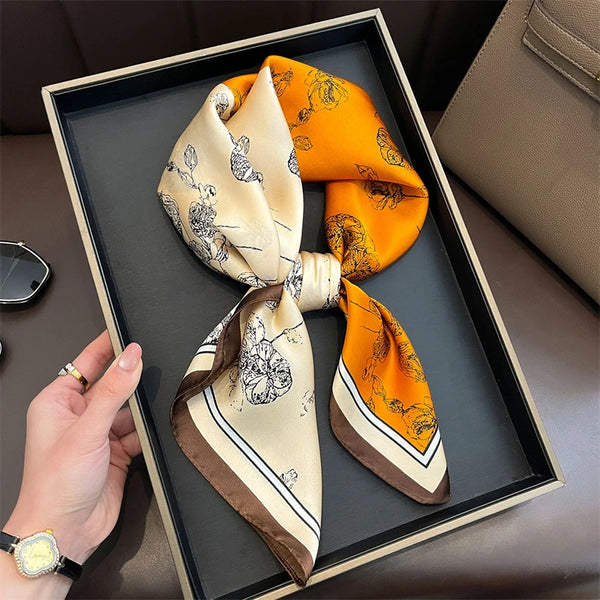 Bohemian Style Print Luxury Silk Scarf