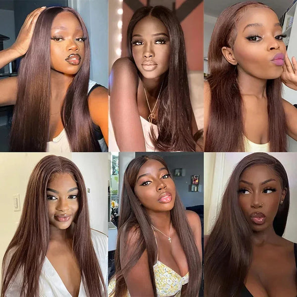 Poleerose Vietnamese HD Lace Frontal Raw Virgin Human Hair Wig