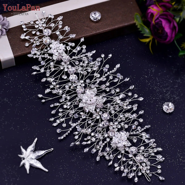 YouLaPan HP286 Luxury Flower Bridal Headband