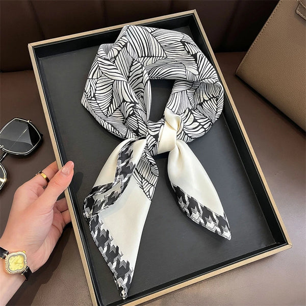 Bohemian Style Print Luxury Silk Scarf