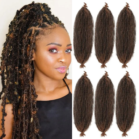 Mirra's Mirror Synthetic Kinky Twist Braiding Crochet Hair