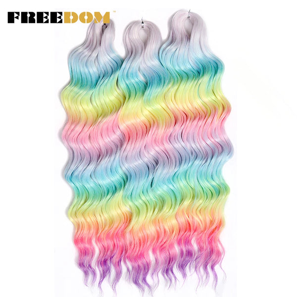 FREEDOM Synthetic Curly Braiding Hair Extensions