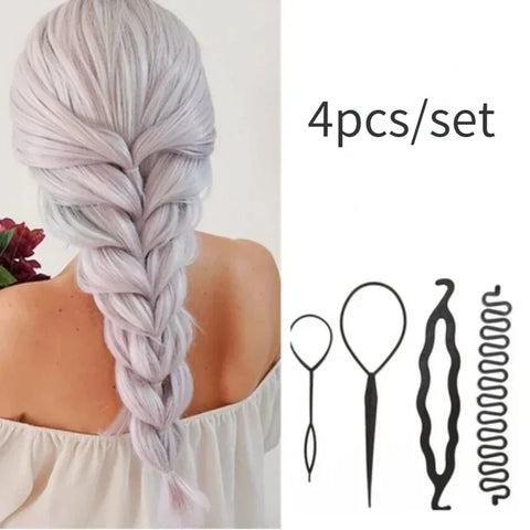 4pcs/set Ponytail Hair Styling Tools