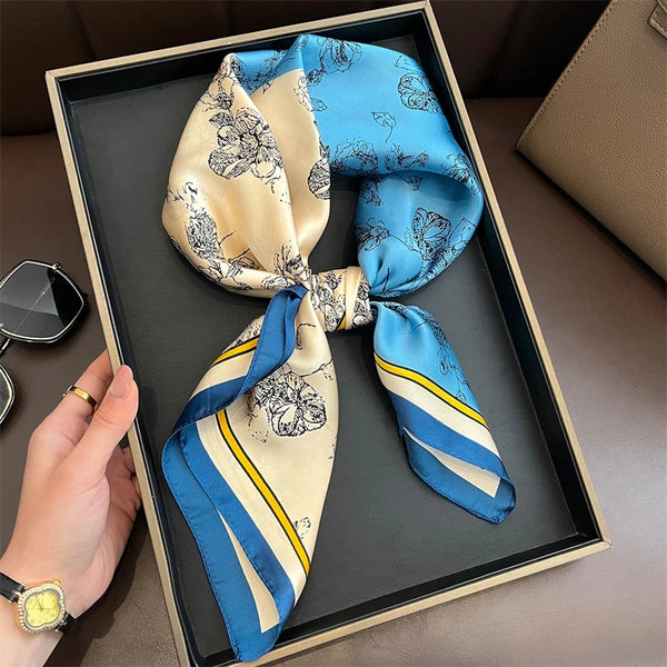 Bohemian Style Print Luxury Silk Scarf