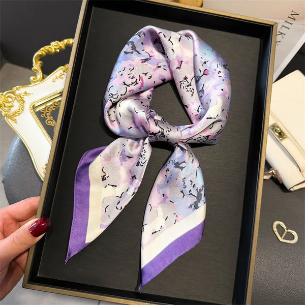 Bohemian Style Print Luxury Silk Scarf