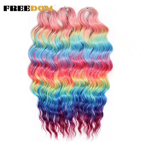 FREEDOM Synthetic Curly Braiding Hair Extensions