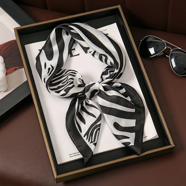 Bohemian Style Print Luxury Silk Scarf