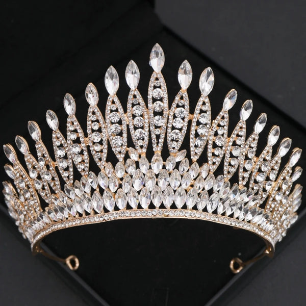 Forseven Baroque Crystal/Rhinestone Tiara
