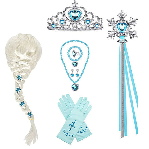 My Little Princess Wig/Gloves/ Wand/Crown/ Jewelry Set/Necklace