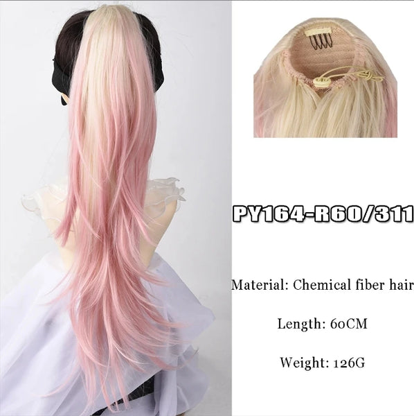 AOOSOO Synthetic Claw Clip-In Ponytail