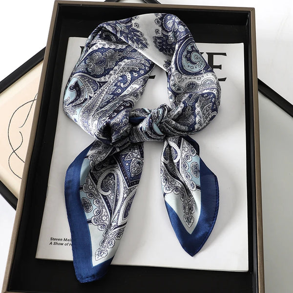 Bohemian Style Print Luxury Silk Scarf