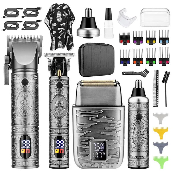 RESUXI 740 All Metal Hair Clippers/Ears & Nose Hair Trimmer/Electric Shaver