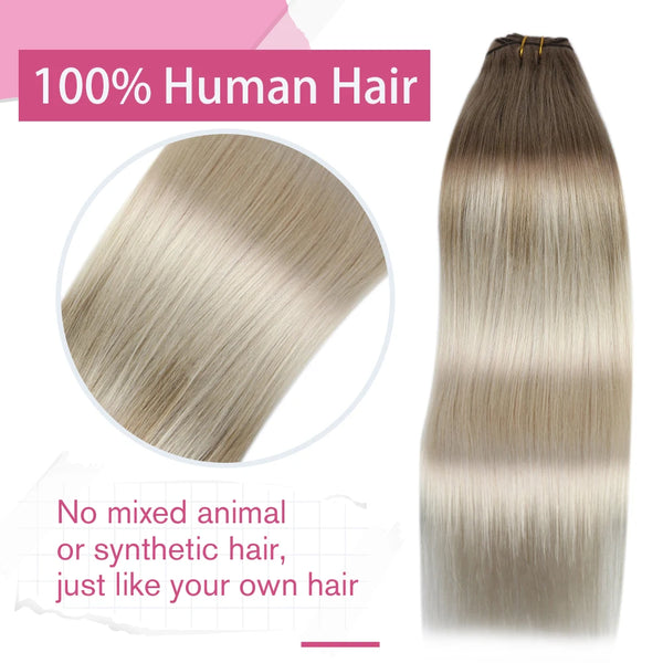 Moresoo Double Wefted Remy Human Hair Bundles