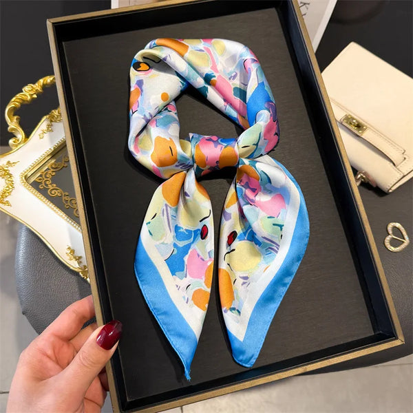 Bohemian Style Print Luxury Silk Scarf