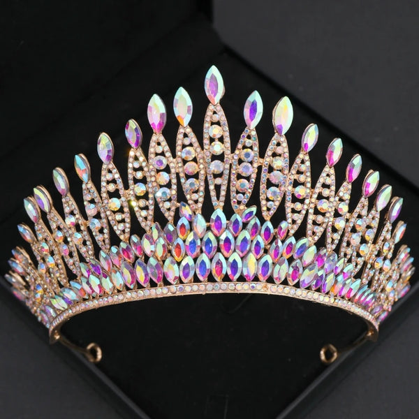 Forseven Baroque Crystal/Rhinestone Tiara