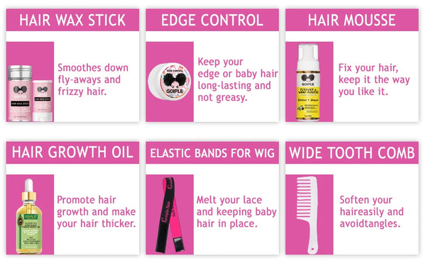 GOIPLE Styling Tools/Supplies for Lace Wig