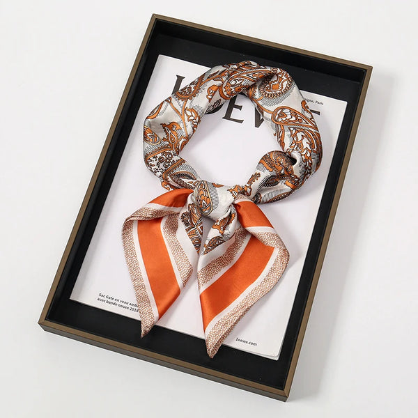 Bohemian Style Print Luxury Silk Scarf