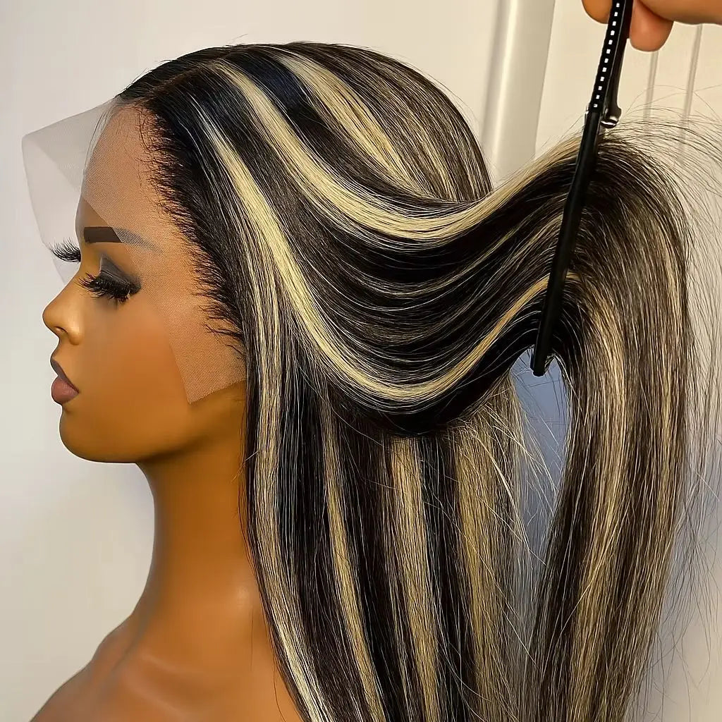 USlay Brazilian 1B/27 Highlight Pre Plucked Human Hair Wig