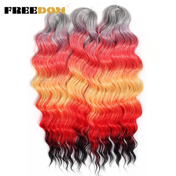 FREEDOM Synthetic Curly Braiding Hair Extensions