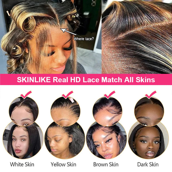 USlay Brazilian 1B/27 Highlight Pre Plucked Human Hair Wig