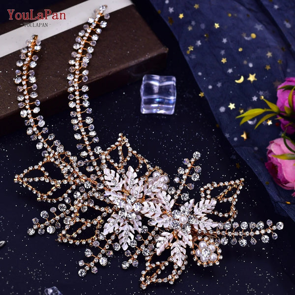 YouLaPan Rhinestone Hair Jewelry