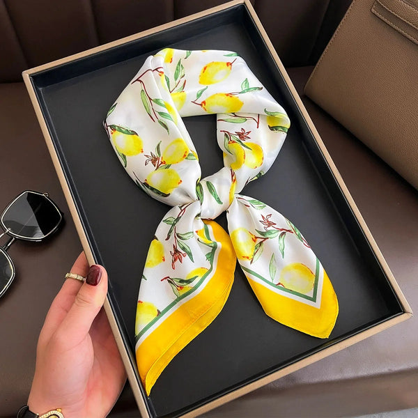 Bohemian Style Print Luxury Silk Scarf
