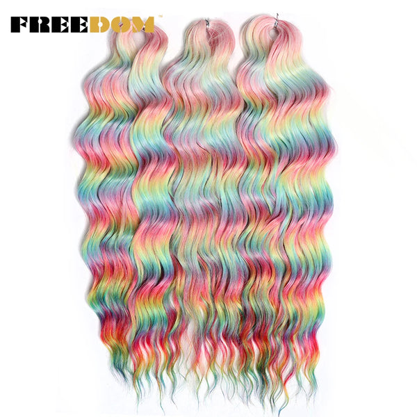 FREEDOM Synthetic Curly Braiding Hair Extensions