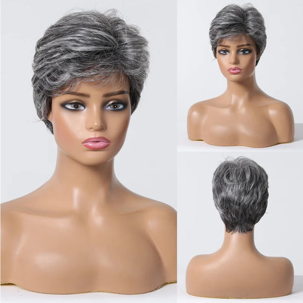 Highcube Synthetic Pixie Cut High Temperature Hair Wig