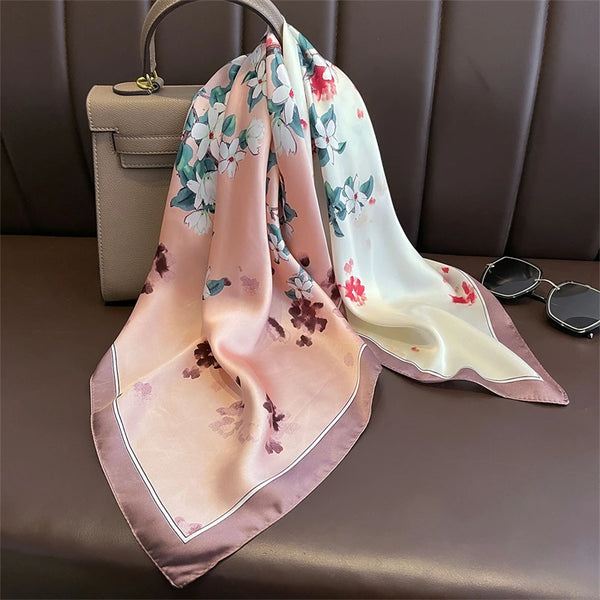 Bohemian Style Print Luxury Silk Scarf