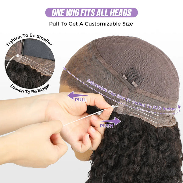 Wowear Brazilian 360 Transparent Full Lace Glueless Remy Human Hair Wig
