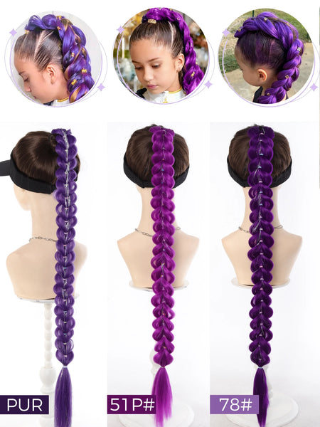 OLACARE 32 Inch Braided Ponytail