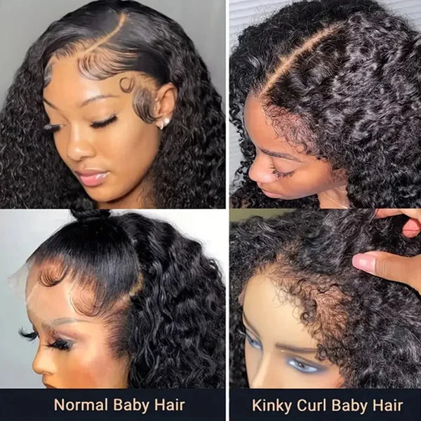DC Hair Malaysian Bob Kinky Curly Human Hair Frontal Wig
