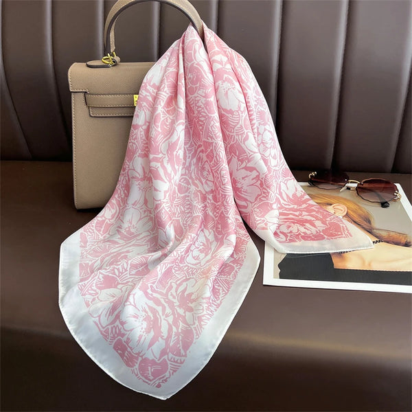 Bohemian Style Print Luxury Silk Scarf