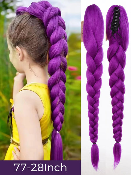 OLACARE 32 Inch Braided Ponytail