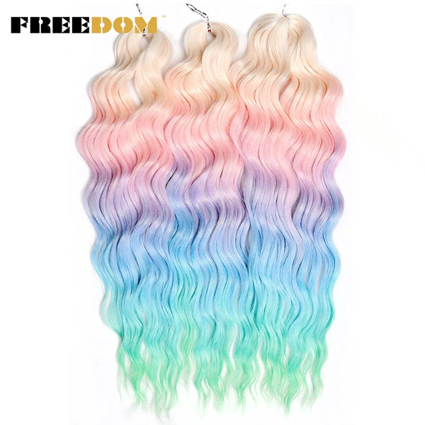 FREEDOM Synthetic Curly Braiding Hair Extensions
