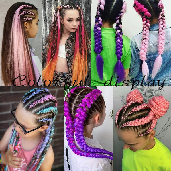 AZQUEEN 24 Inch Kanekalon Jumbo Braid Extensions