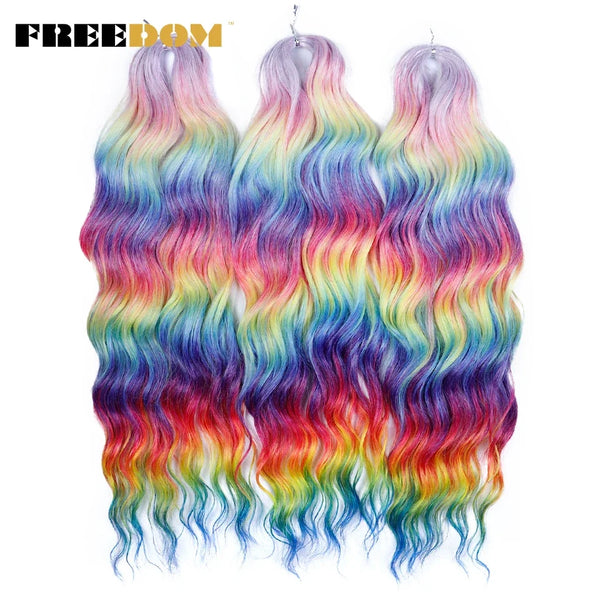 FREEDOM Synthetic Curly Braiding Hair Extensions