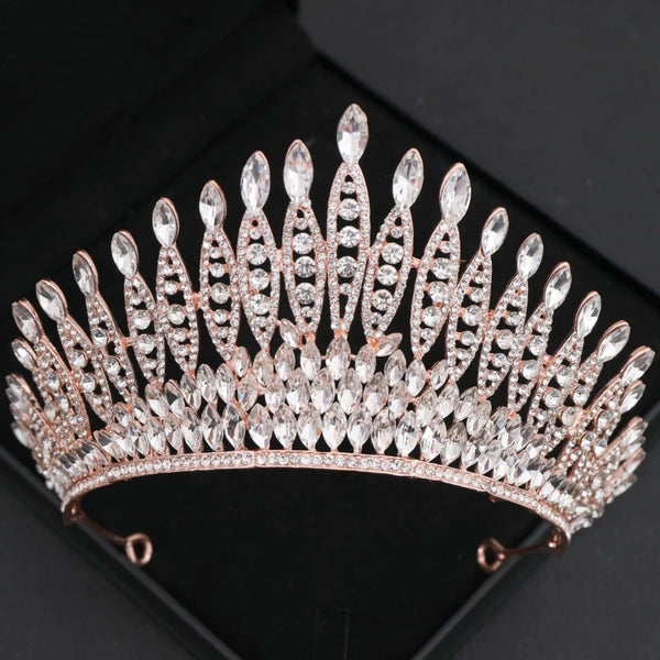 Forseven Baroque Crystal/Rhinestone Tiara