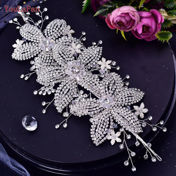 YouLaPan Rhinestone Hair Jewelry