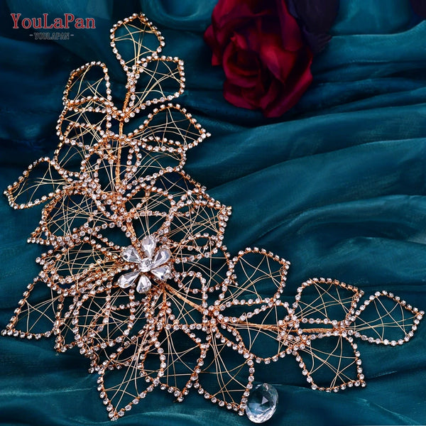 YouLaPan Rhinestone Hair Jewelry