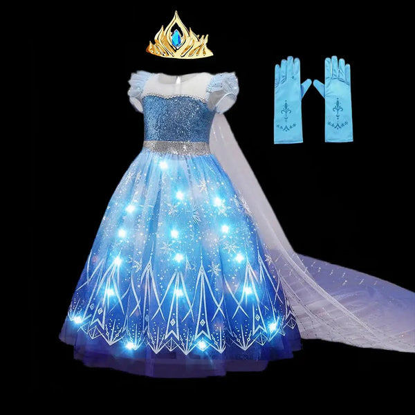 Elsa Princess Wig/Dress/Accessories