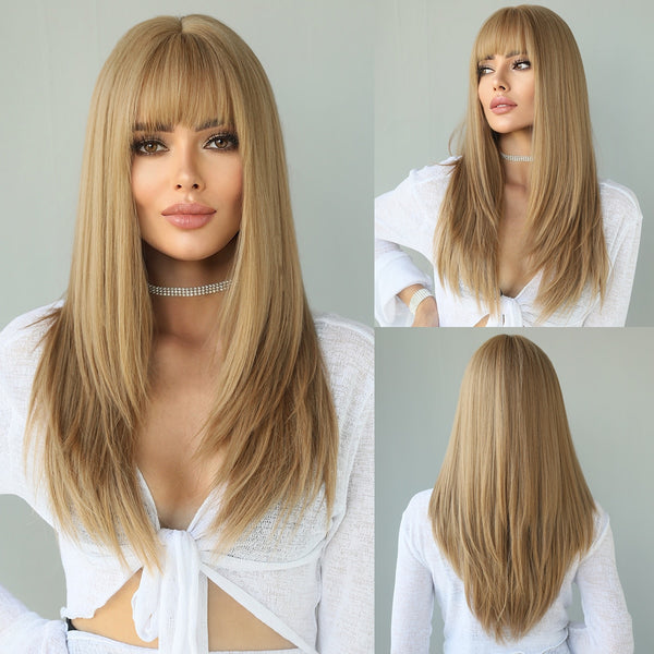 7JHH WIGS Synthetic Cosplay Heat Resistant Wig with Bangs