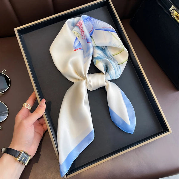 Bohemian Style Print Luxury Silk Scarf
