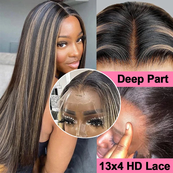 USlay Brazilian 1B/27 Highlight Pre Plucked Human Hair Wig