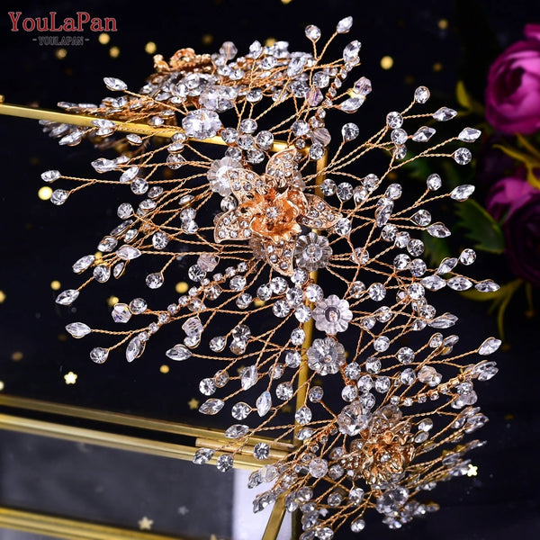YouLaPan HP286 Luxury Flower Bridal Headband