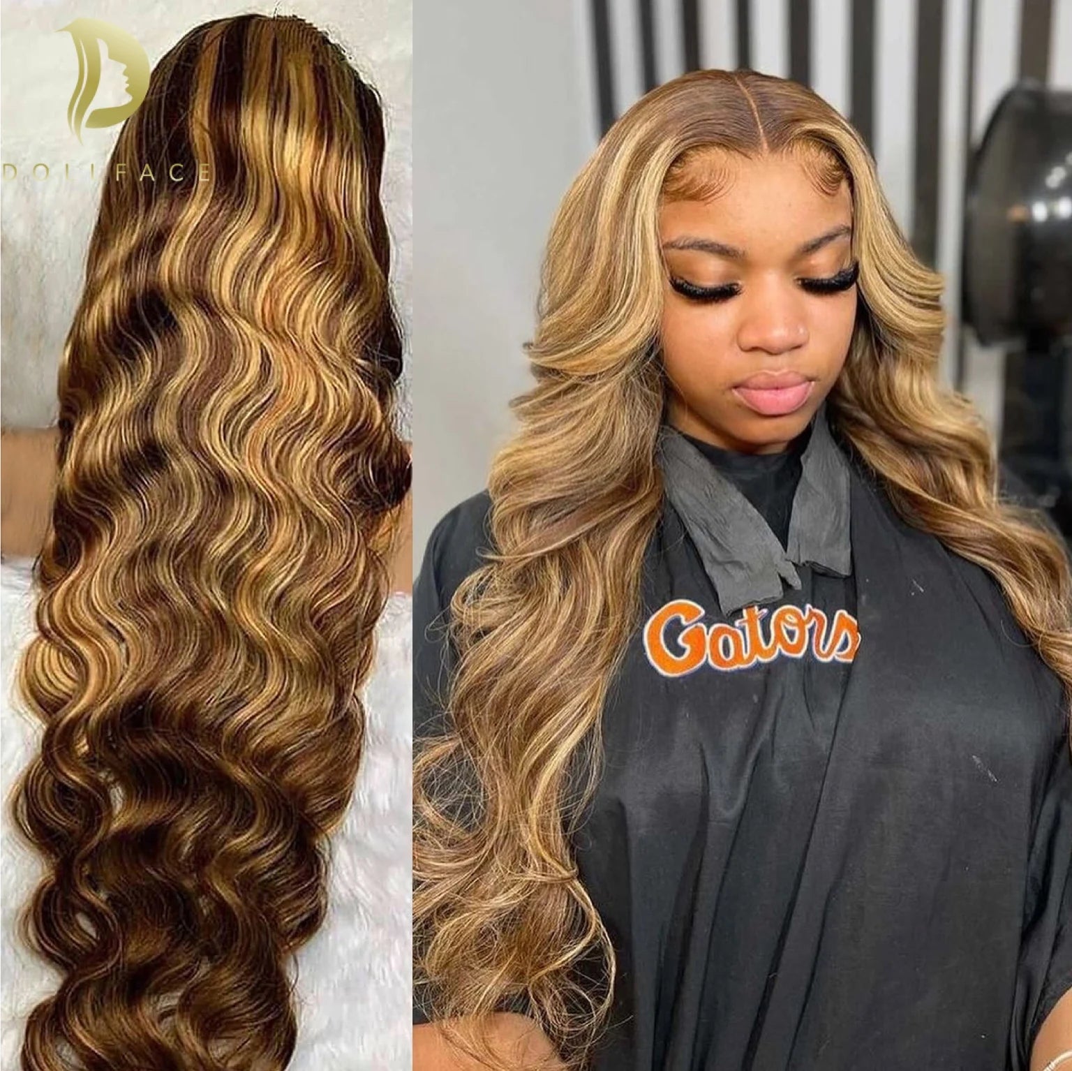 Dollface Brazilian Body Wave Remy Human Hair Wig